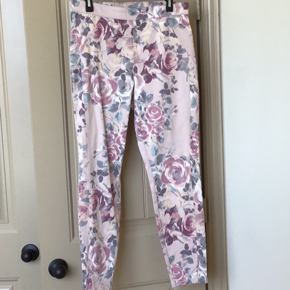 COPY - XL multi color pull on ankle pants, never …